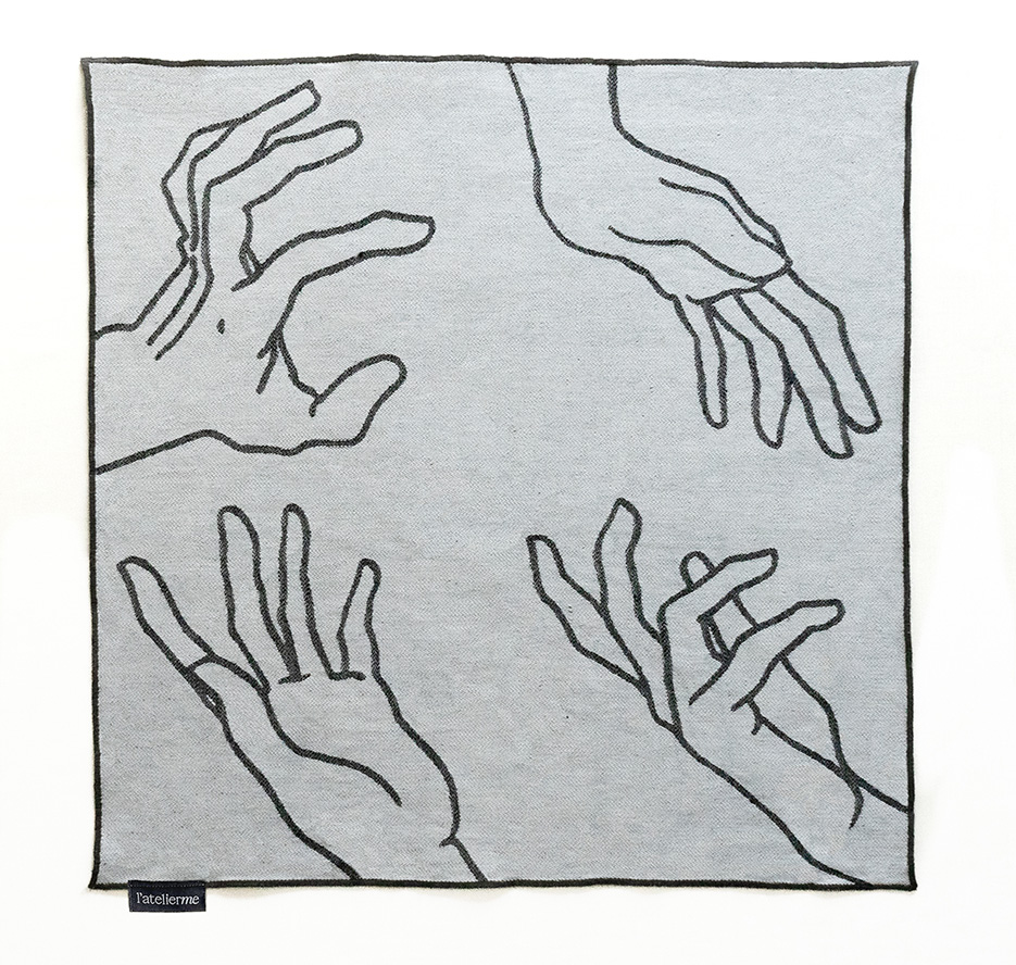Servilleta Manos reversible en Jacquard 45 x 45 · Bodas & eventos - Imagen 4